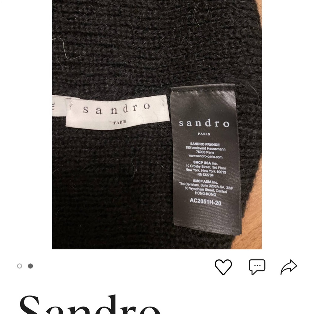Sandro Ribbed knit hat - Picture 2 of 2